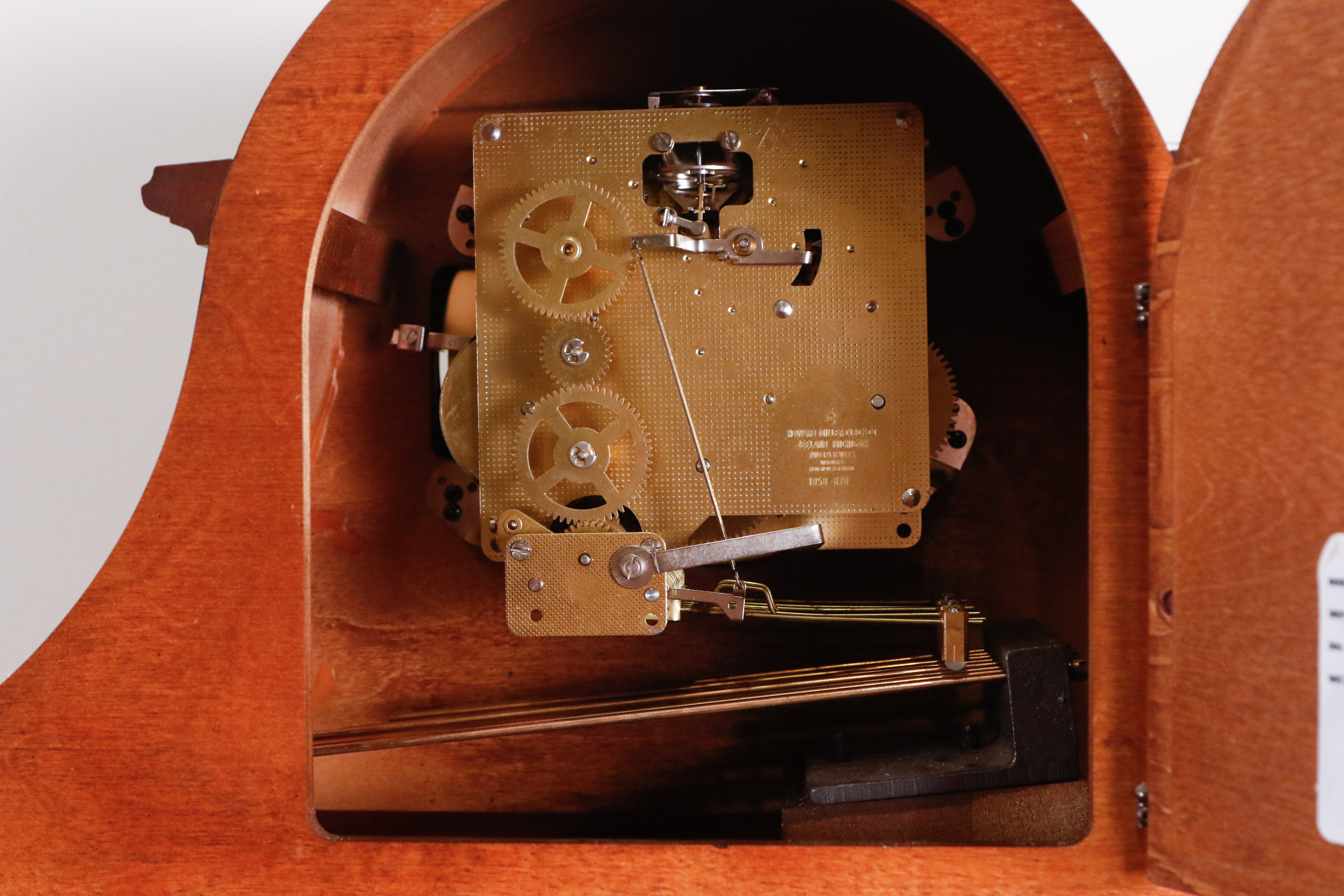 Howard Miller 'Downing' Triple Chime Tambour Mantel Clock EBTH