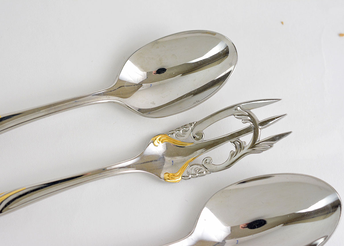 Yamazaki "Cache Gold Accent" Flatware Service for Eight EBTH