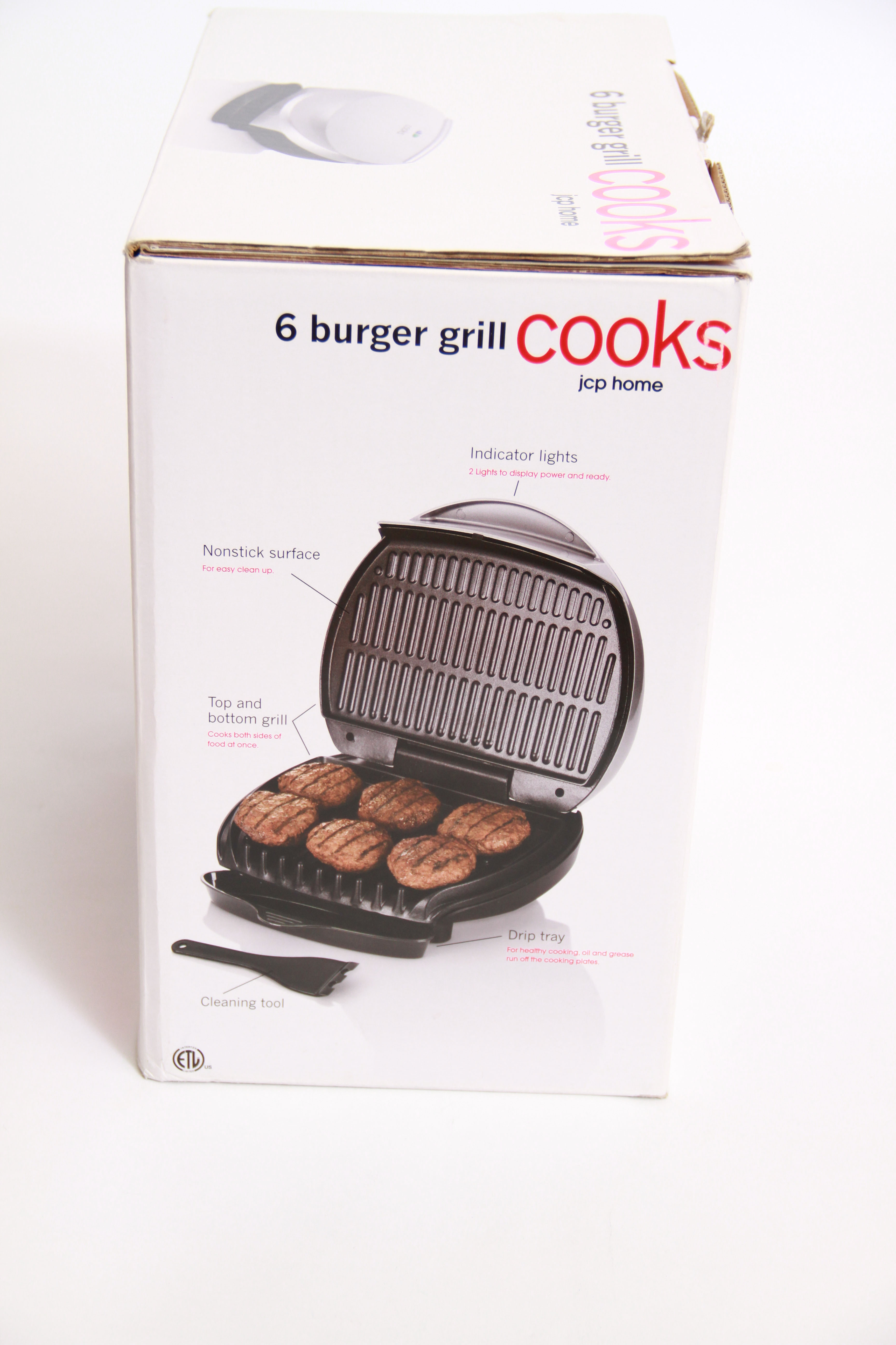 Cooks Electric Tabletop Burger Grill and Velata Electric Fondue Warmer