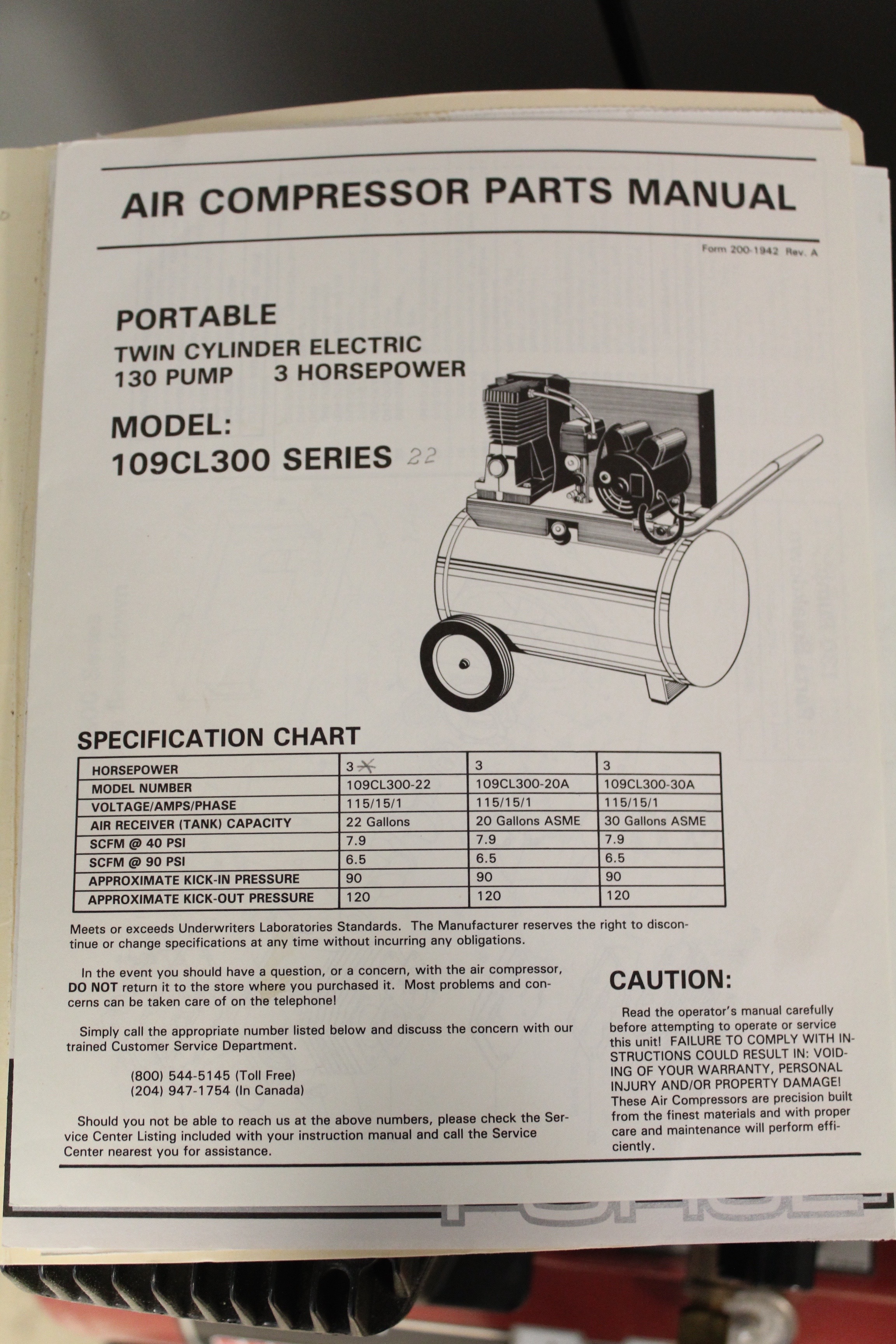 Portable Sanborn Magna Force Air Compressor EBTH