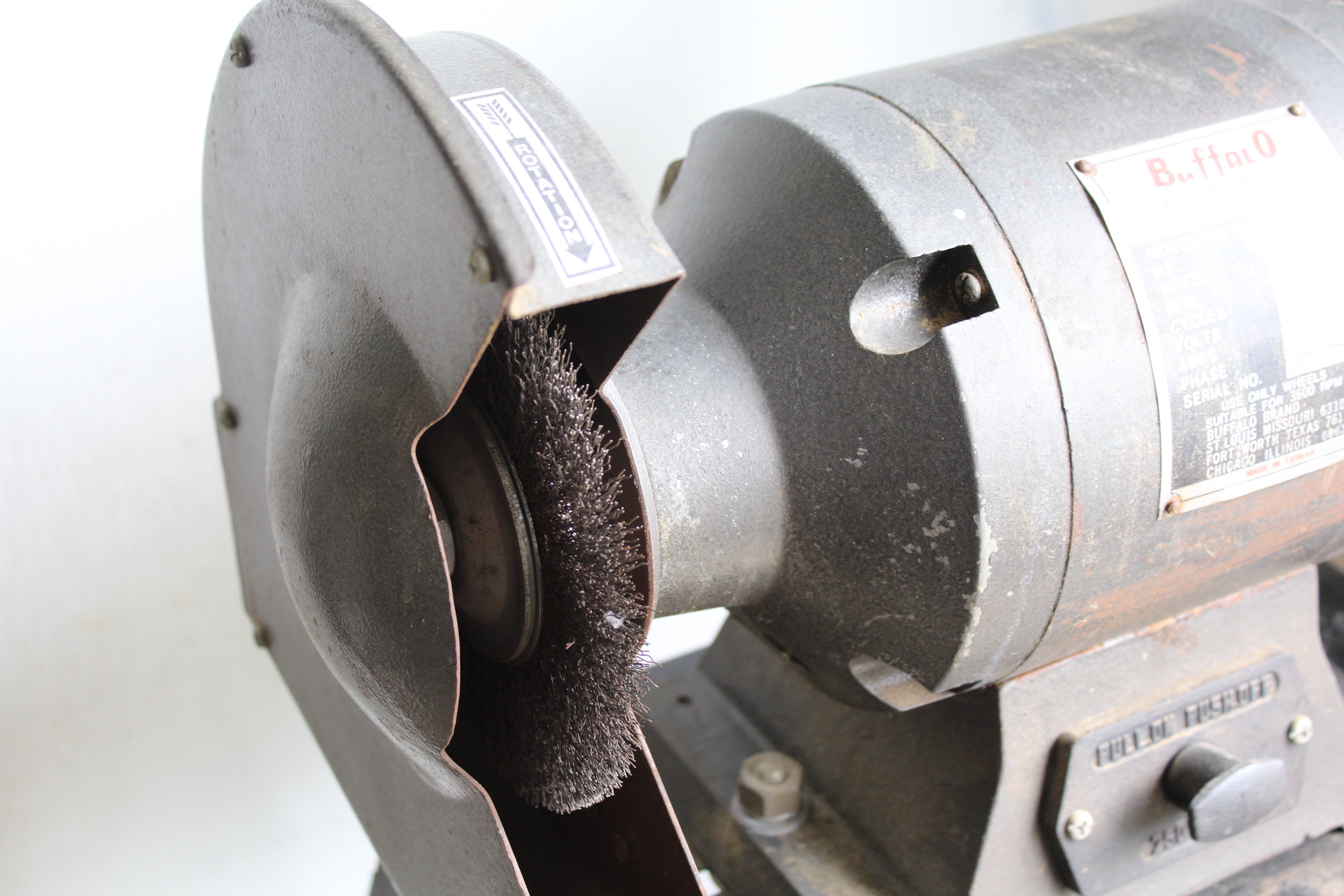 Buffalo Electric Bench Grinder with 8" Wheel and Stand EBTH