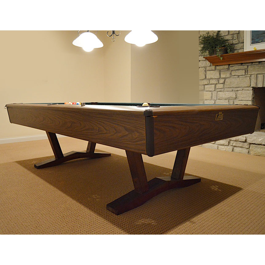 Mid Century Cue Master Pool Table with Accessories EBTH
