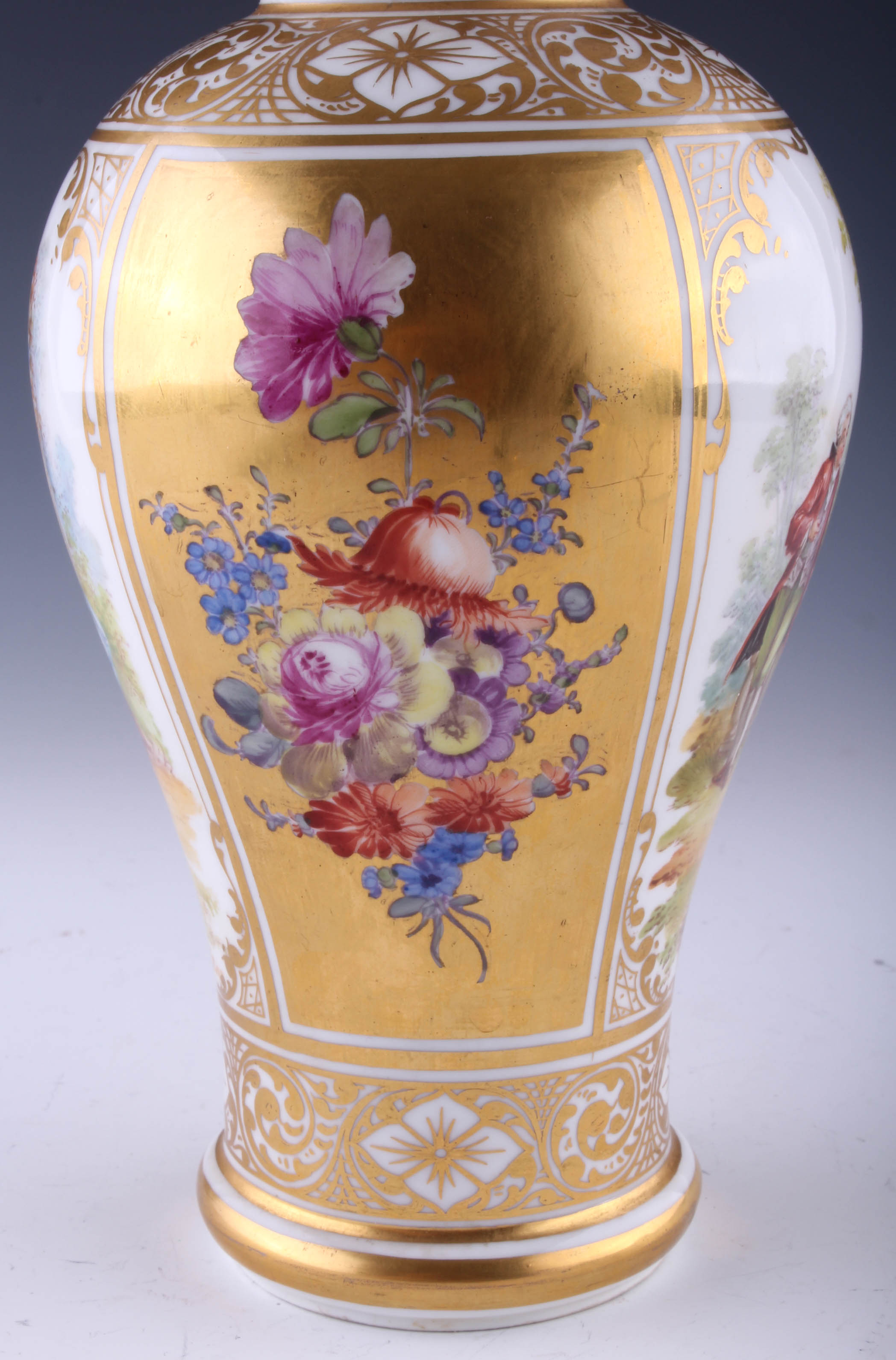 Vintage Dresden Porcelain Vase EBTH