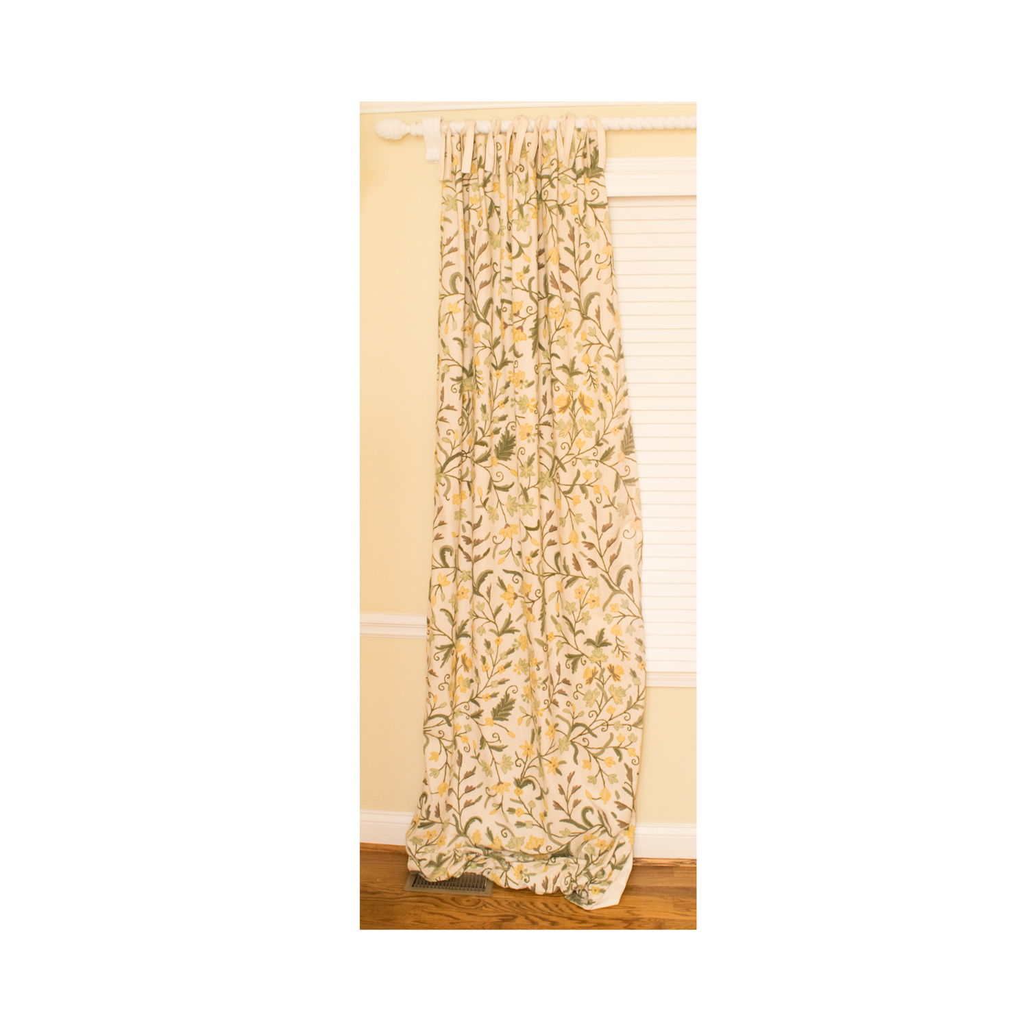 Pottery Barn Embroidered Drapery Panels EBTH