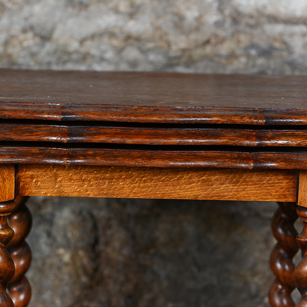 Oak Barley Twist Nesting Tables EBTH