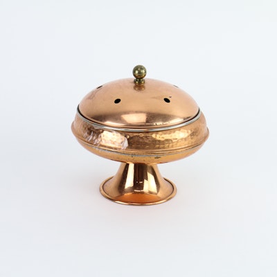 Hammered Copper Bowl with Lid Hammered Copper Bowl with Lid