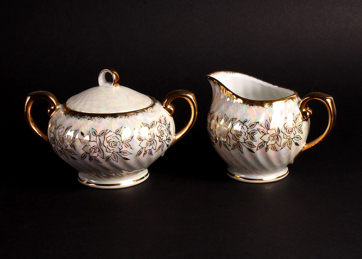 Kudo Toki "Fancy China" Lusterware Tea Set EBTH