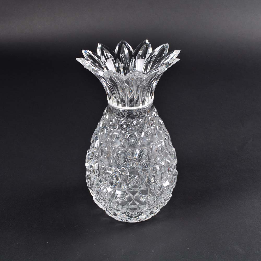 Crystal Pineapple Vase Ebth