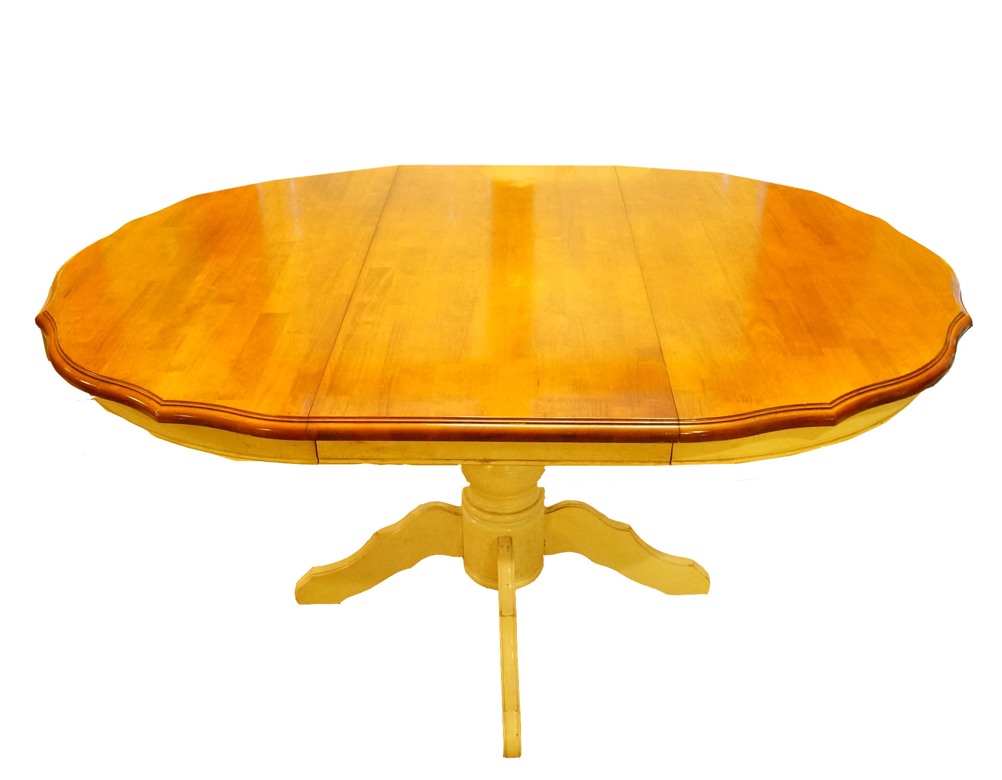 French Country Round Kitchen Table and Six Chairs EBTH