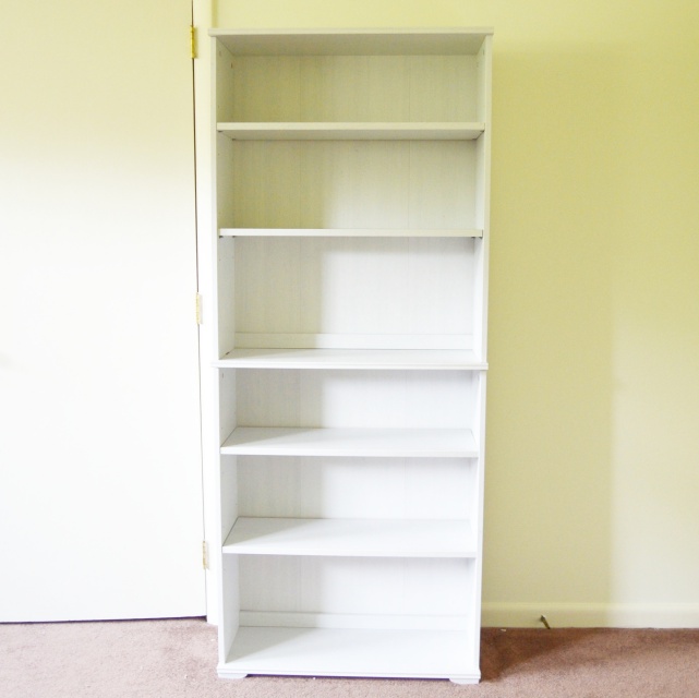White Wood Bookshelf EBTH
