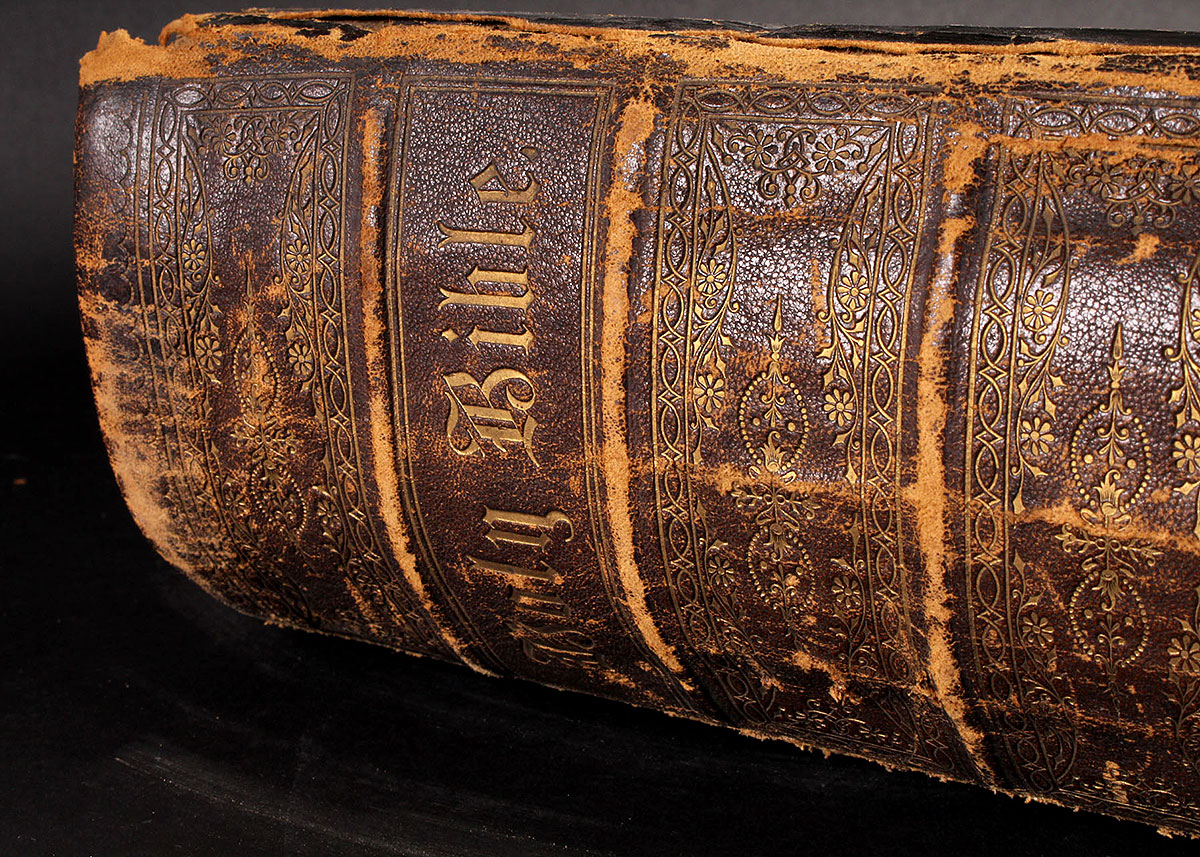 Antique "The Holy Bible" 1873 EBTH