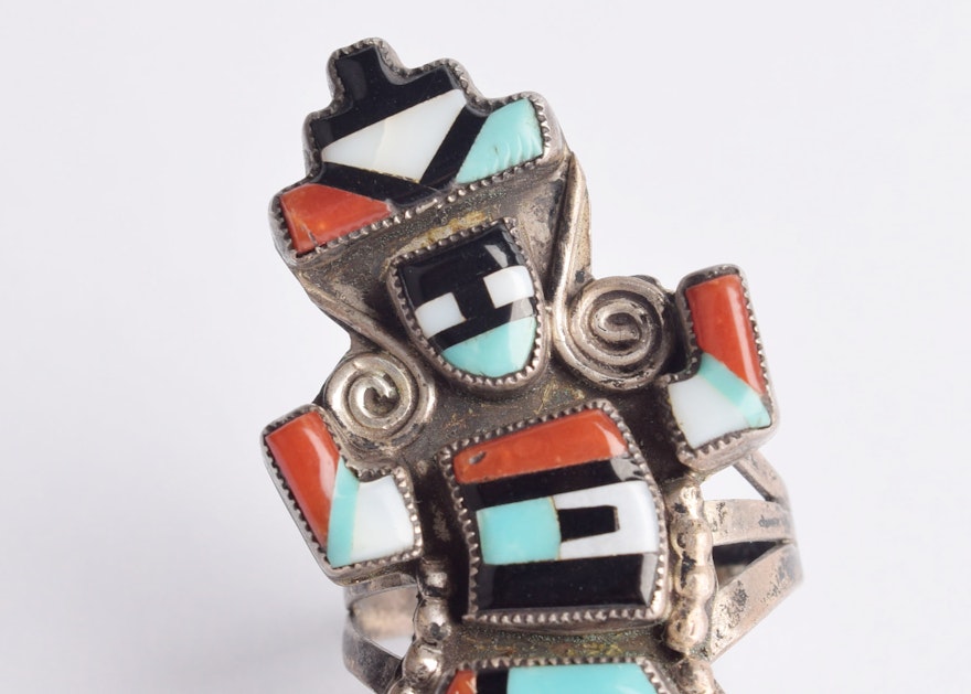 Navajo Crafted Sterling Silver Ring : EBTH
