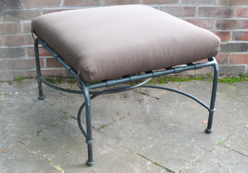 Brown Jordan "Florentine" Collection Patio Ottoman Pair | EBTH