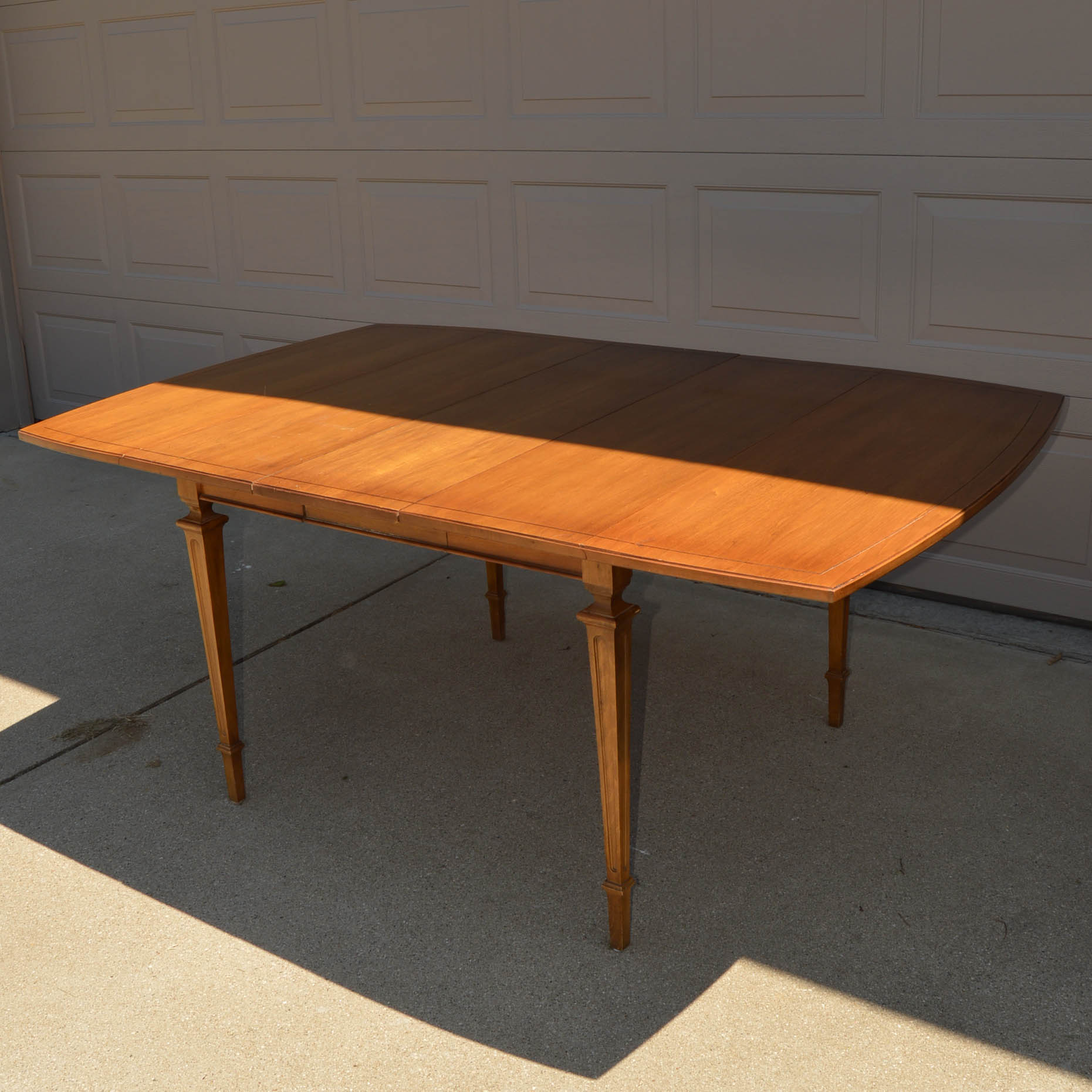 Mid Century Modern Maple Drop Leaf Dining Table EBTH