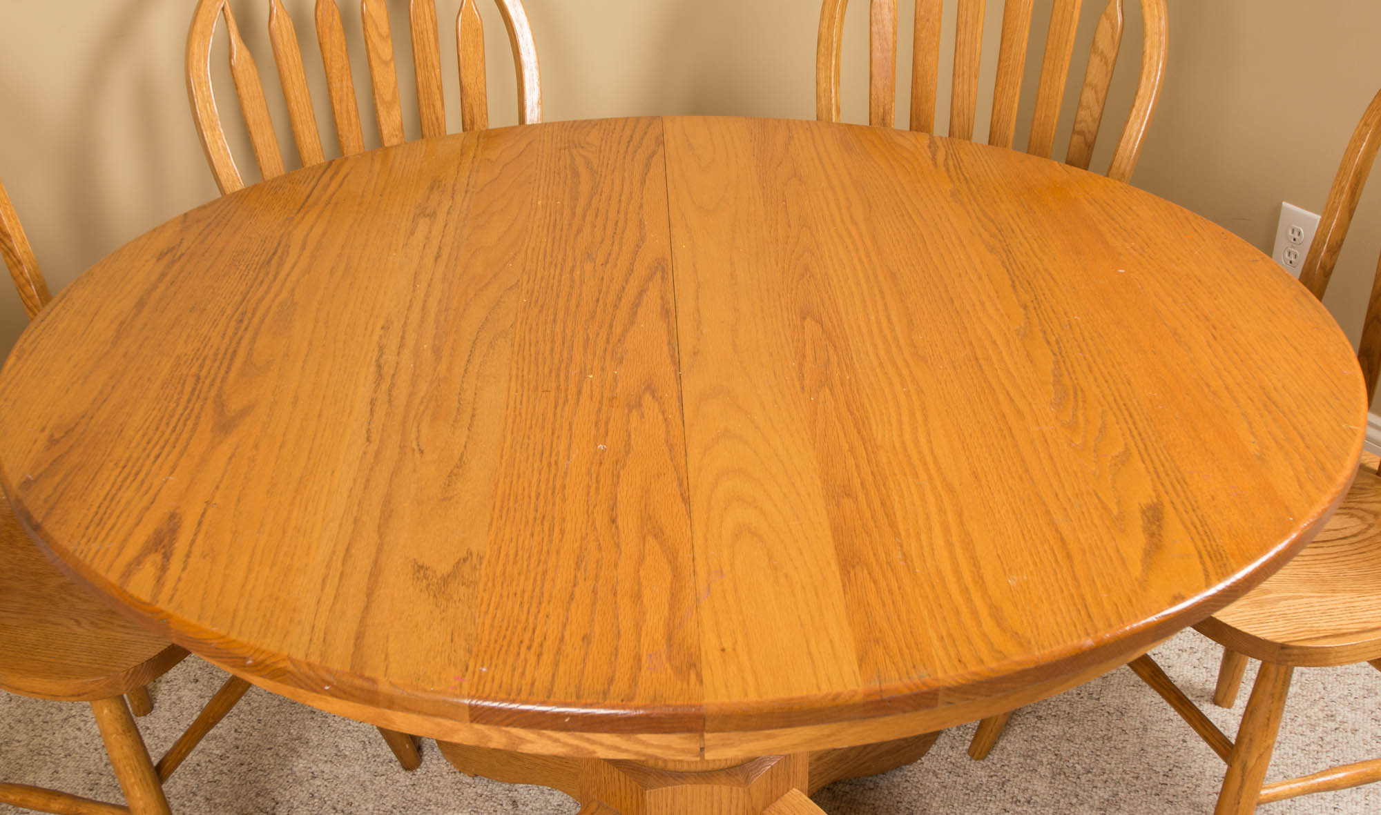 Oak Dining Table and Chairs EBTH