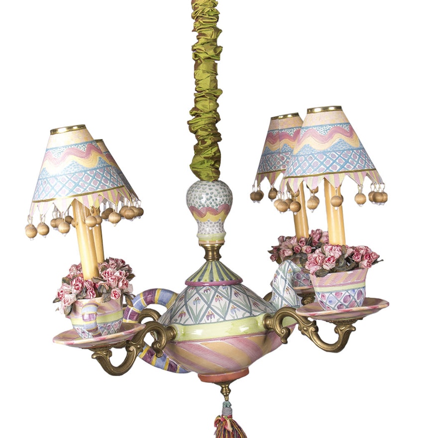 Mackenzie Childs Teapot Chandelier Ebth Mackenzie Childs Teapot Chandelier