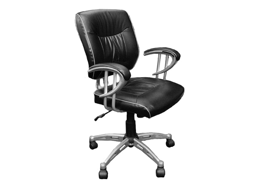 True Seating Concepts Leather Office Chair Ebth