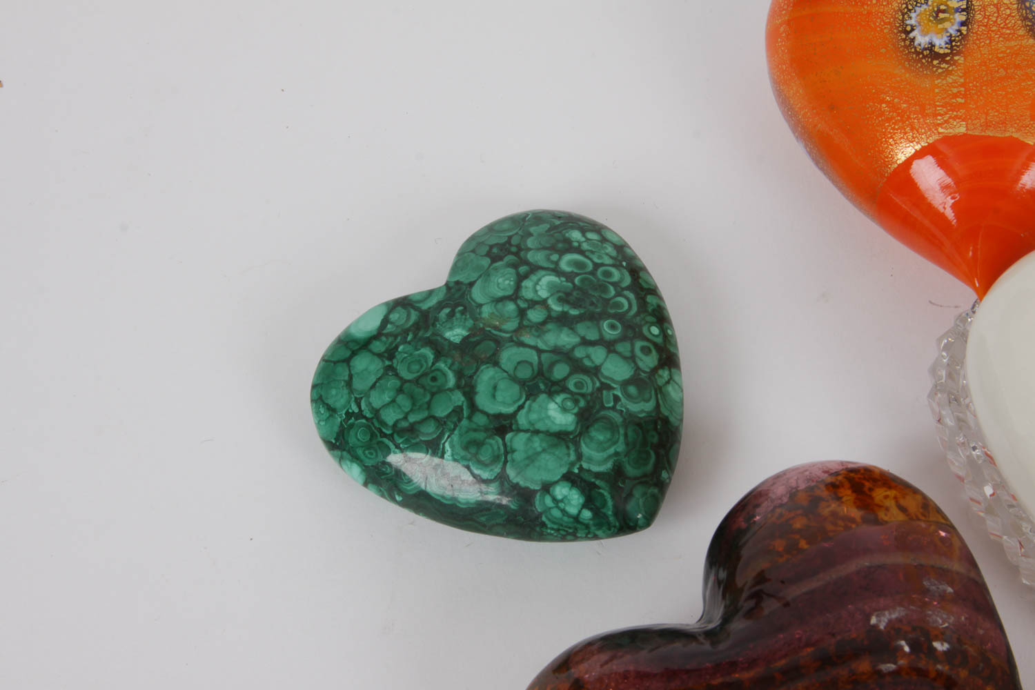 Huge Collection of HeartShaped Paperweights EBTH