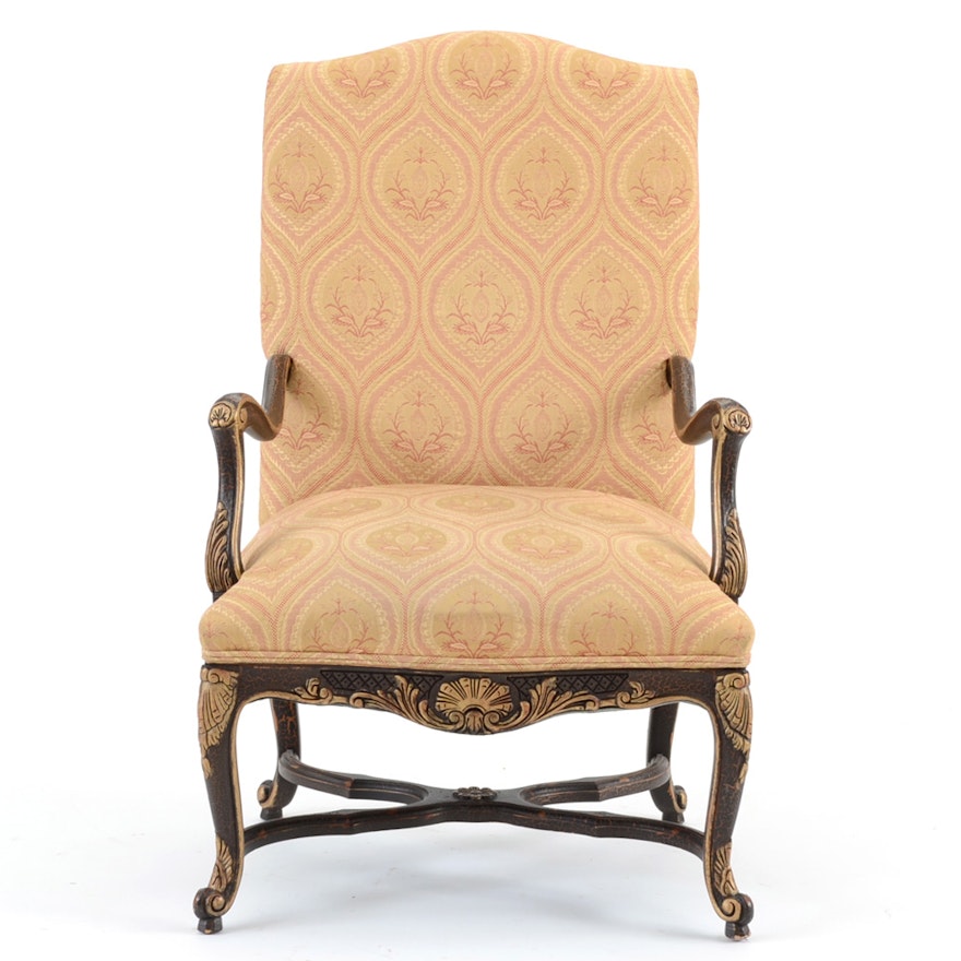 Louis XIV Style Carved Fauteuil Chair | EBTH
