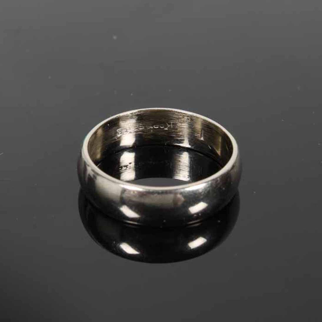 10K White Gold Keepsake Wedding Band Ring EBTH