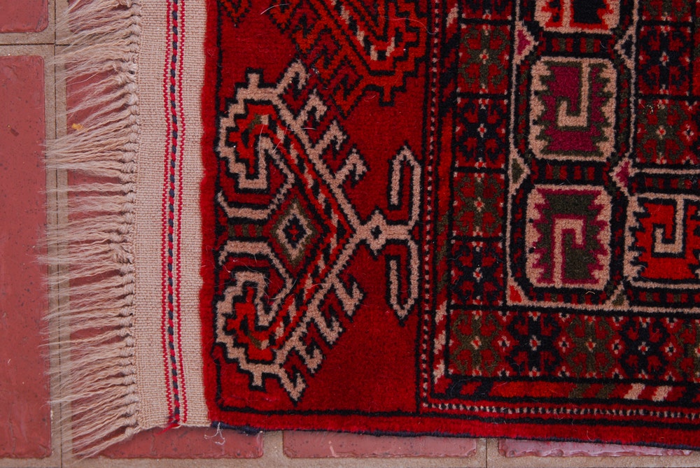 Handwoven Soviet-Era Turkmen Yomut Area Rug | EBTH