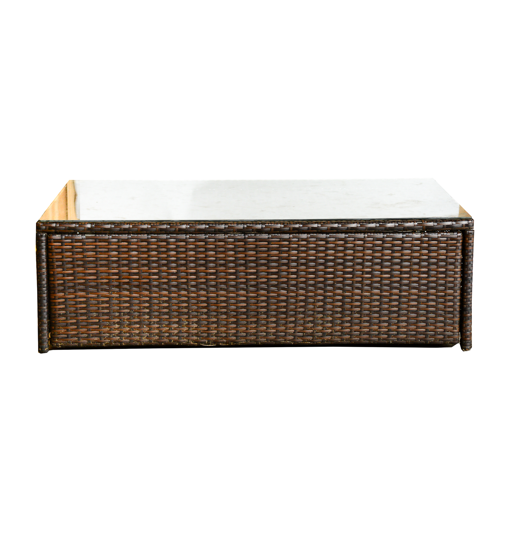 Brown Wicker Coffee Table EBTH