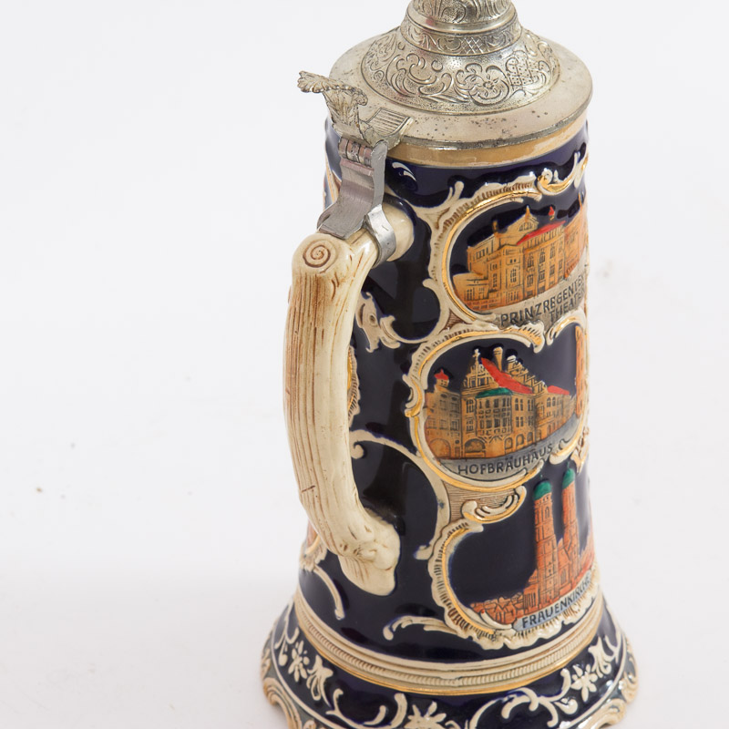 Vintage Beer Stein with Thorens Music Box EBTH