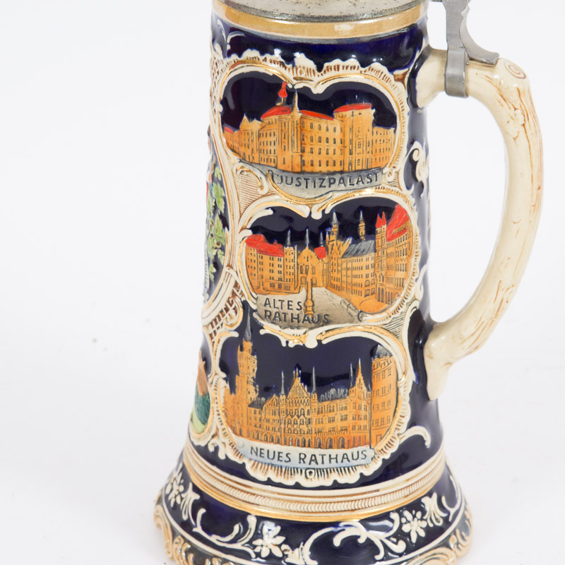 Vintage Beer Stein with Thorens Music Box EBTH