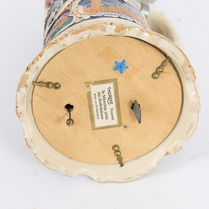 Vintage Beer Stein with Thorens Music Box EBTH