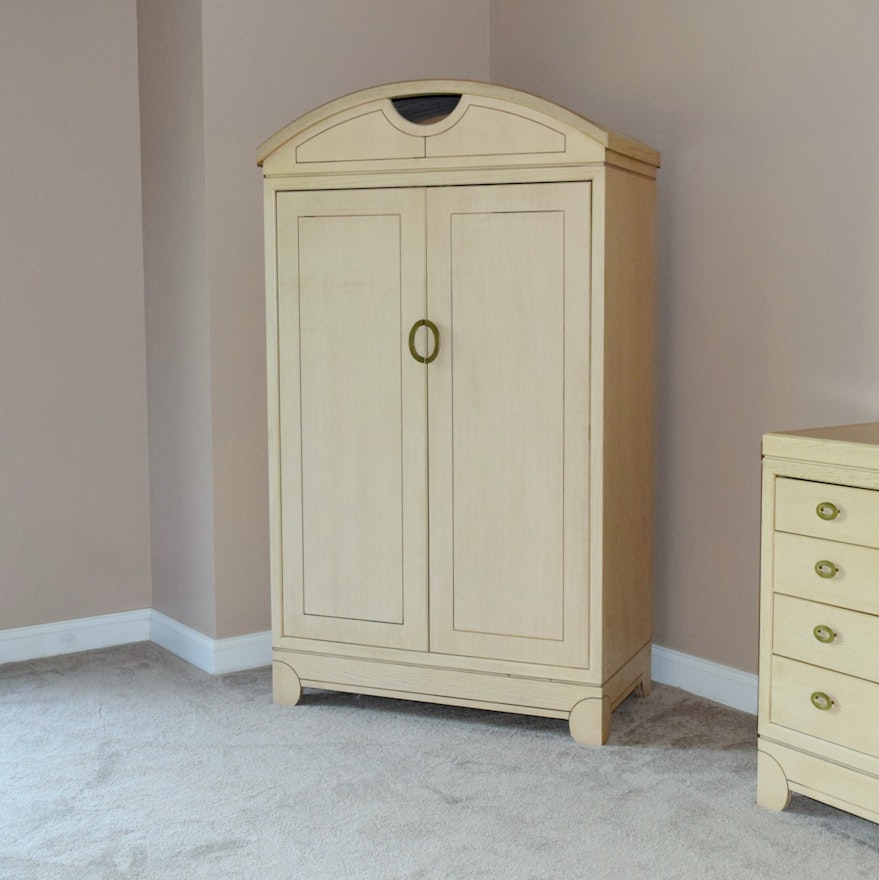National Mt Airy Furniture Entertainment Or Bedroom Armoire Ebth
