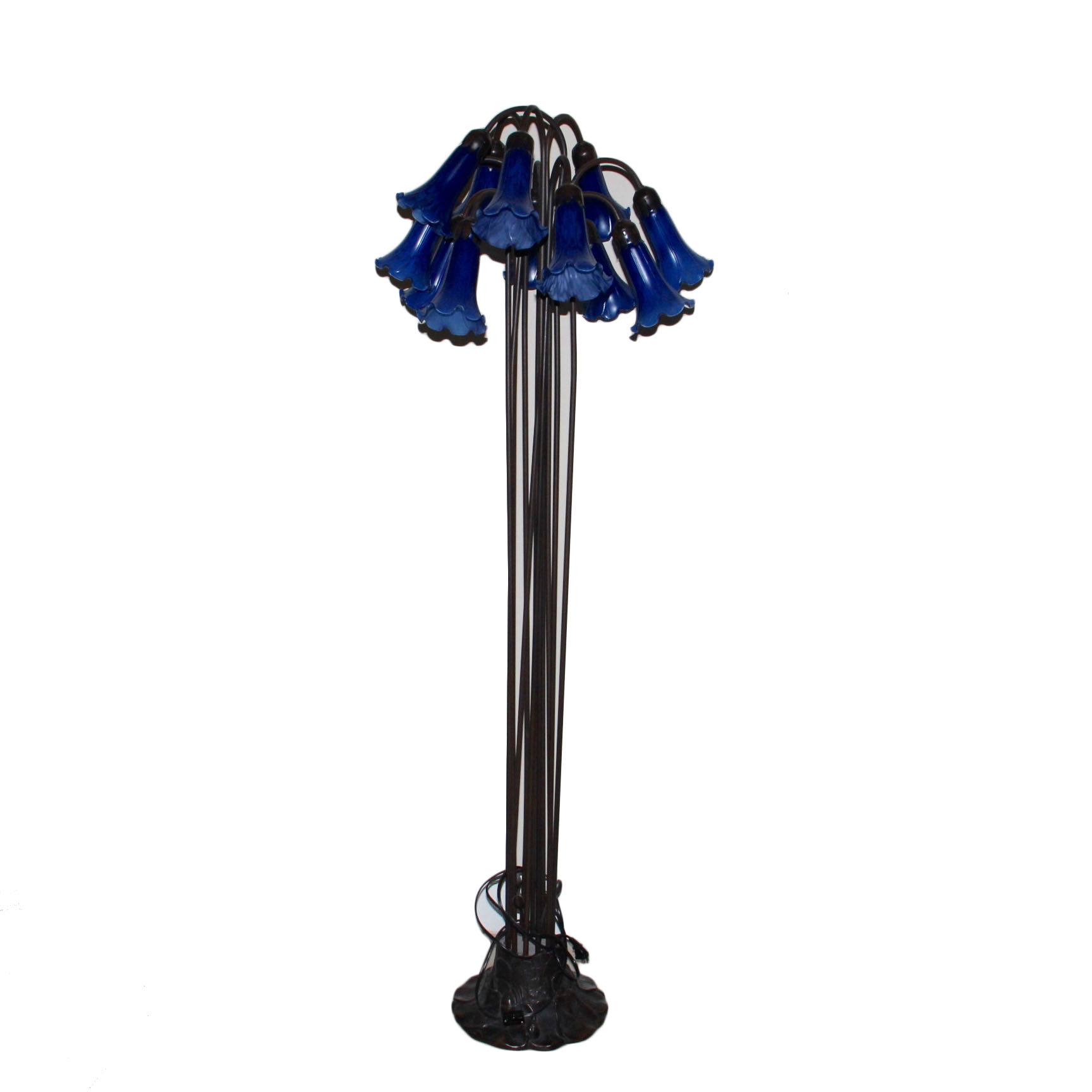 Bronze Floral Fluted Floor Lamp | EBTH