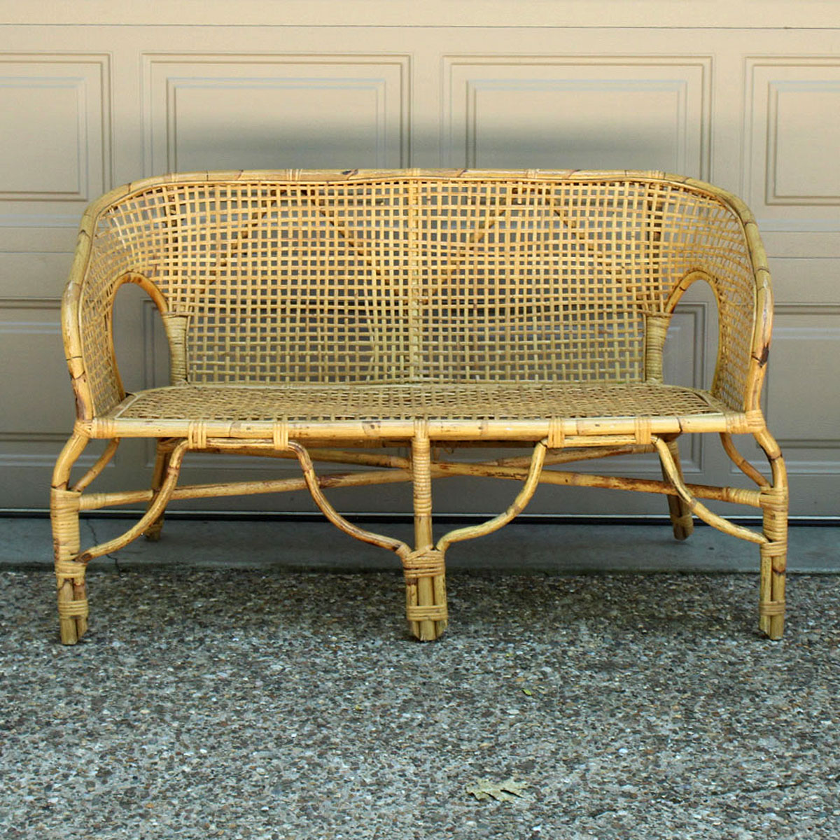Rattan Bench EBTH
