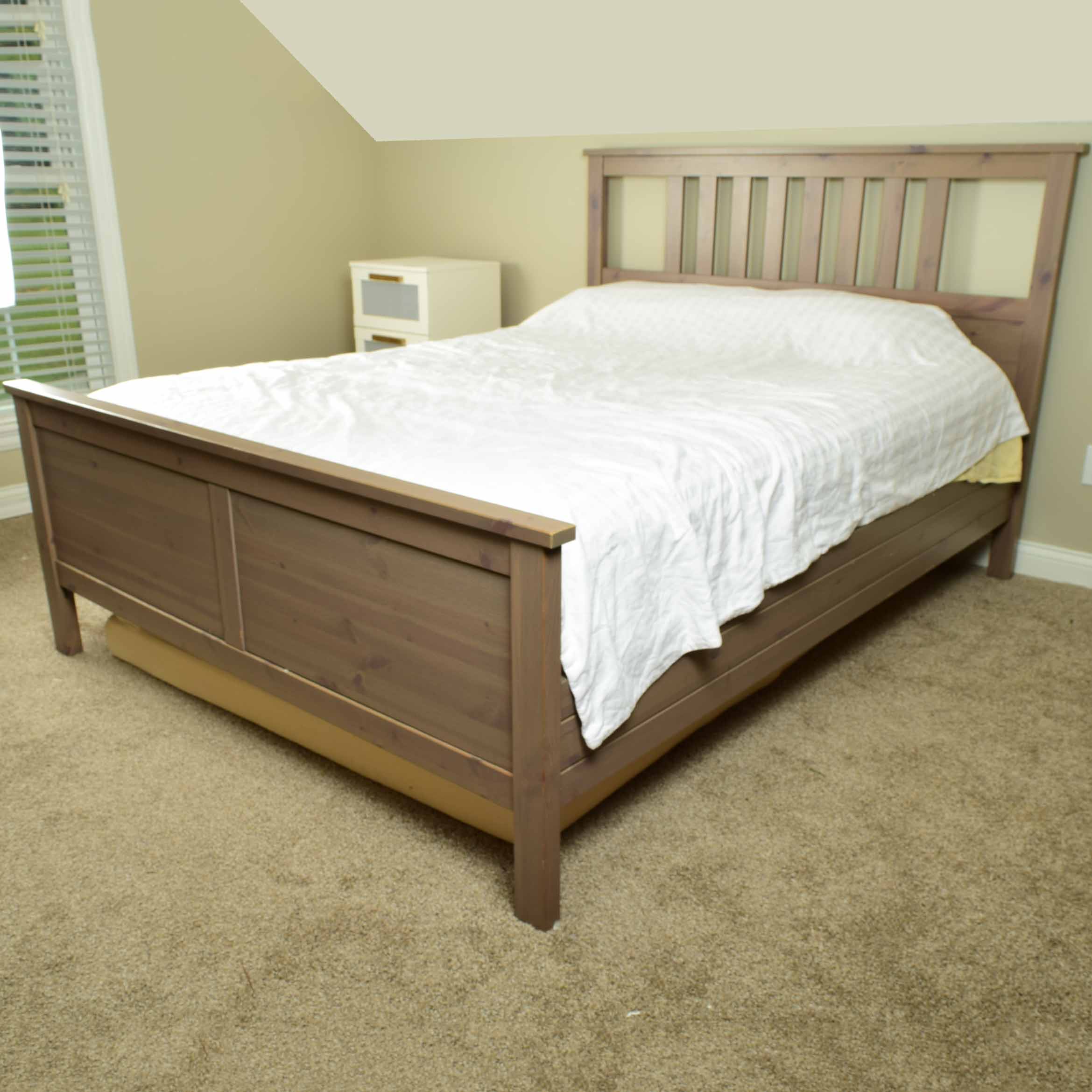 Ikea Hemnes Queen Platform Bed EBTH