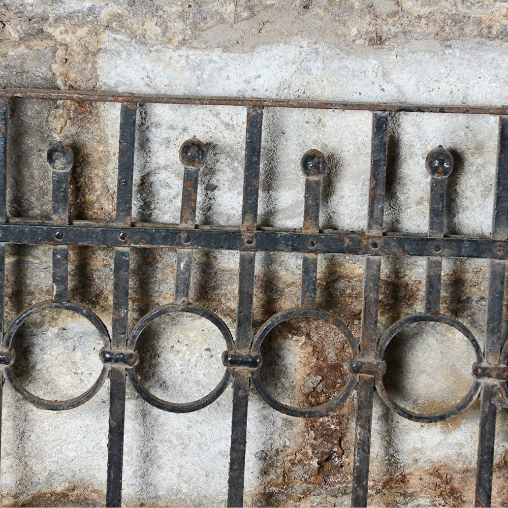 Antique Wrought Iron Fence Panel EBTH