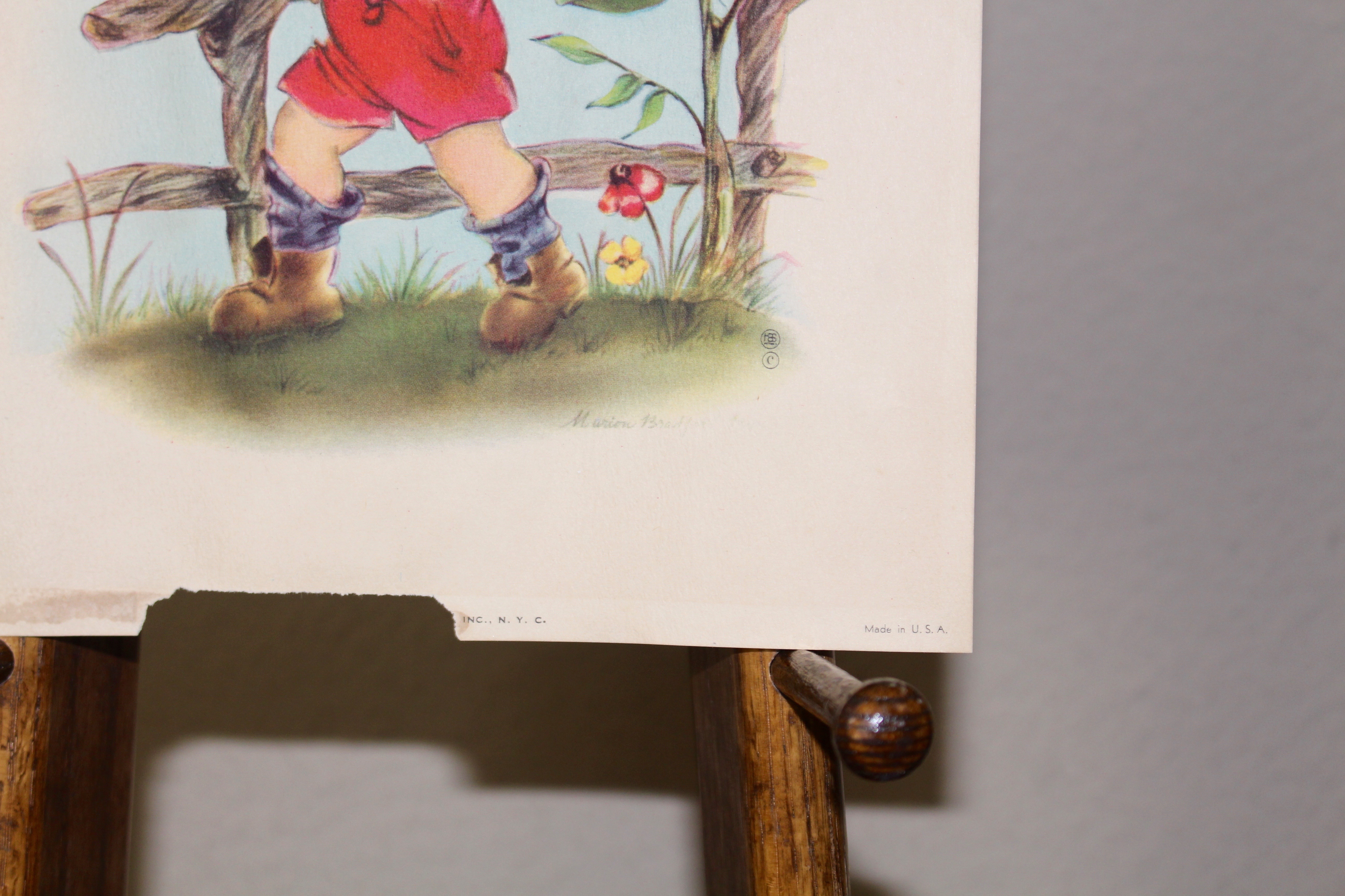 Pair of Vintage Marion Bradford Burgess Prints EBTH