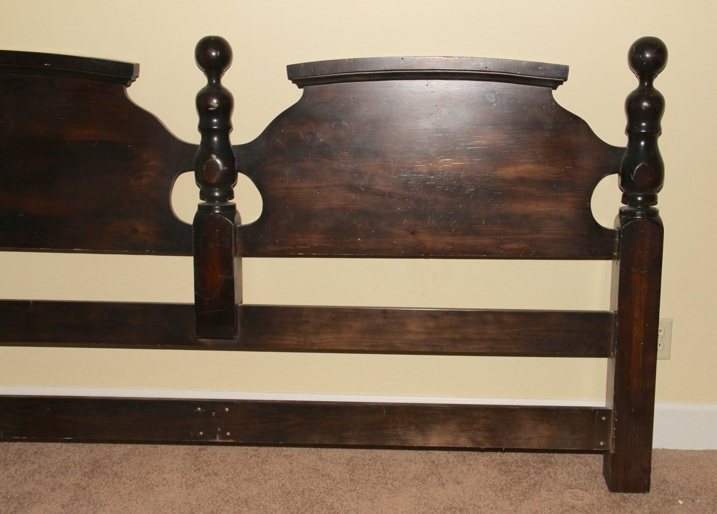 King Size Wooden Headboard EBTH