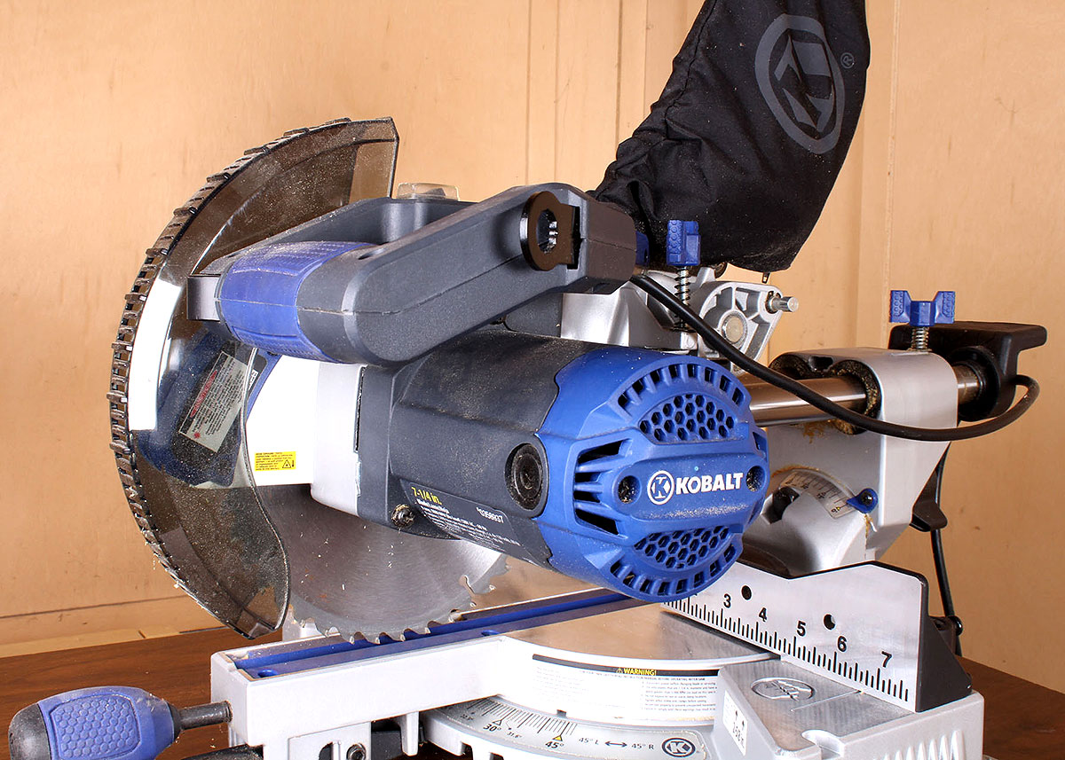 Kobalt 7 1/4" Sliding Compound Miter Saw with Laser Guide EBTH