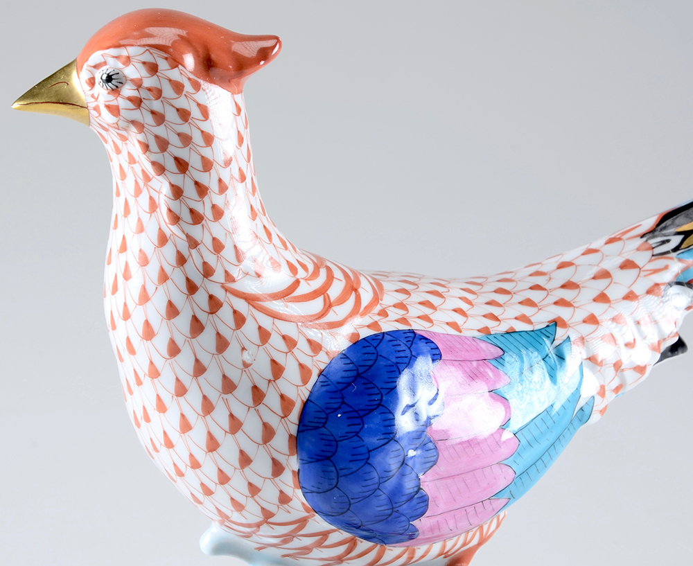 Herend Hungary Porcelain Pheasant Figurine EBTH