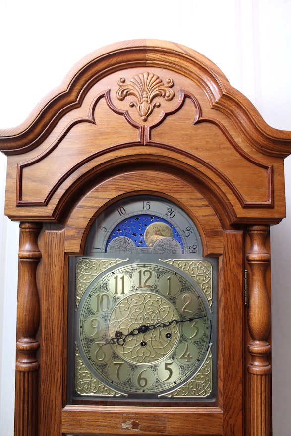 Vintage Ridgeway Grandfather Clock Ebth