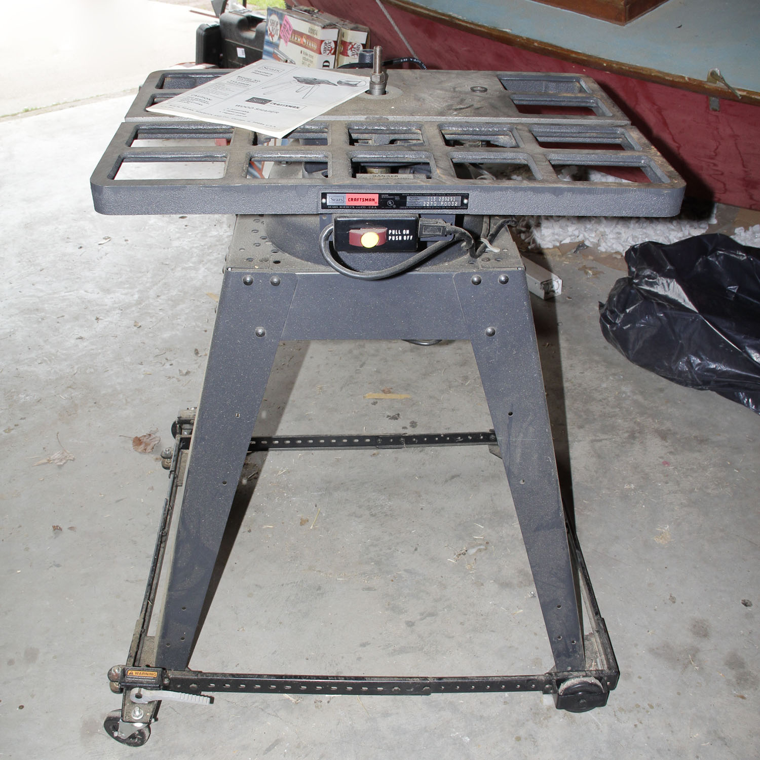 Sears Craftsman Wood Shaper Table with Motor EBTH