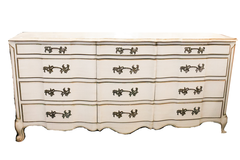 French Provincial Style Dresser By White Furniture Company Ebth