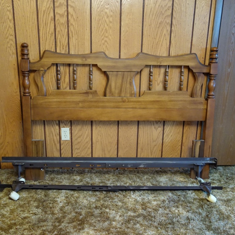 Vintage Maple Headboard and Frame EBTH