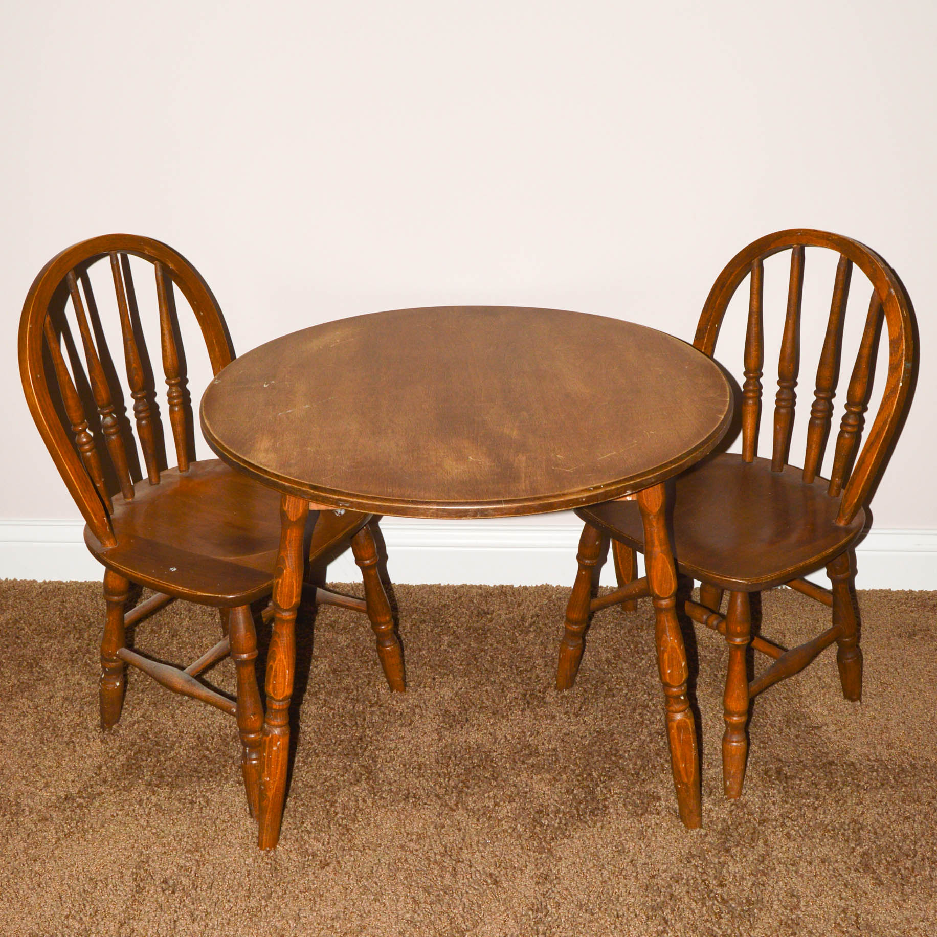Vintage Child's Table and Chairs EBTH