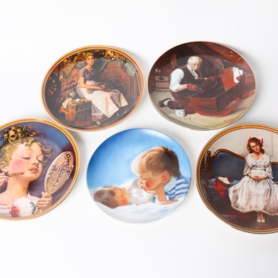antique collectible auctions vintage collectible auction rockwell christmas plates