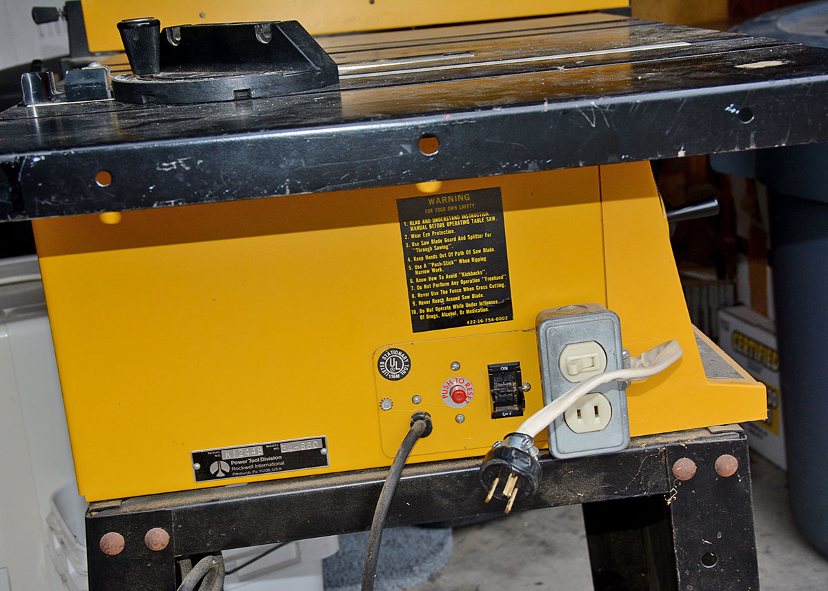 Rockwell Homecraft Table Saw Model 10" 34660 EBTH