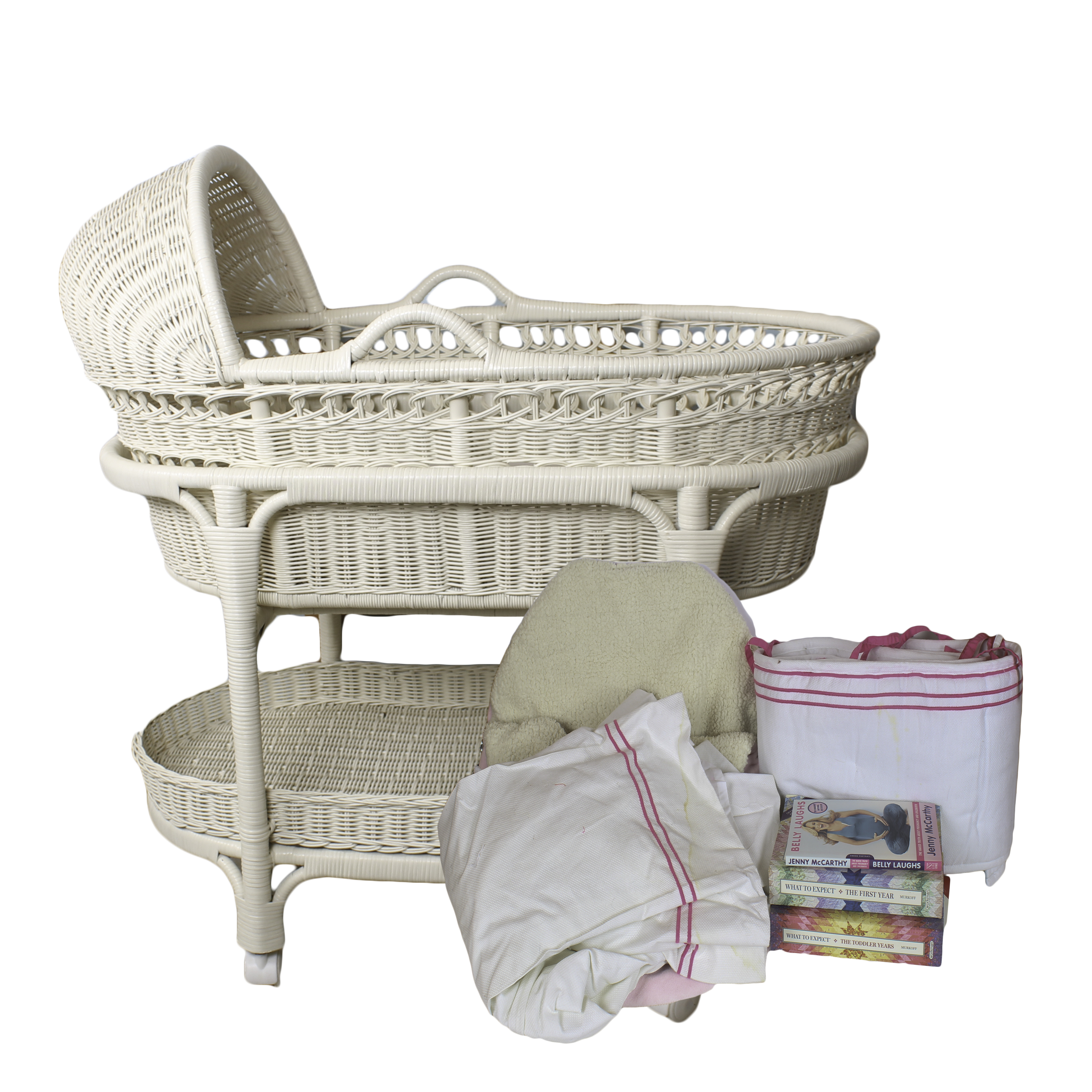 Wicker Baby Bassinet From Pottery Barn Kids Ebth