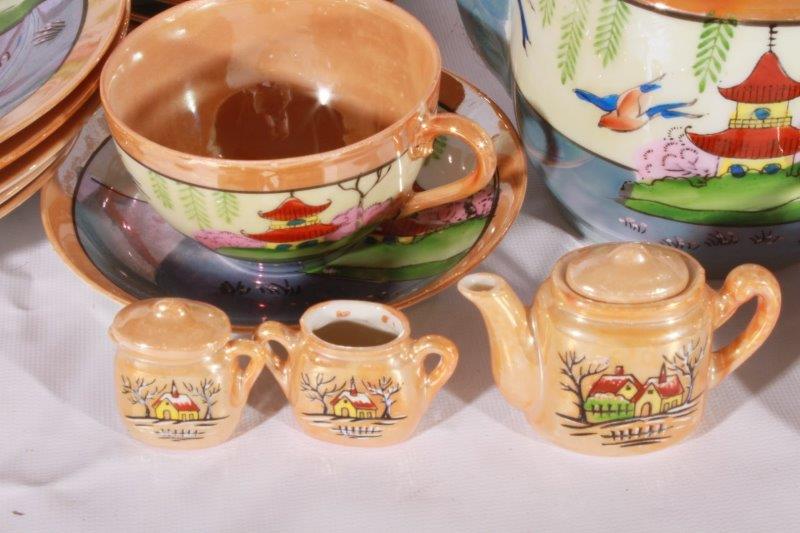 Vintage Japanese Lusterware Tea Set EBTH