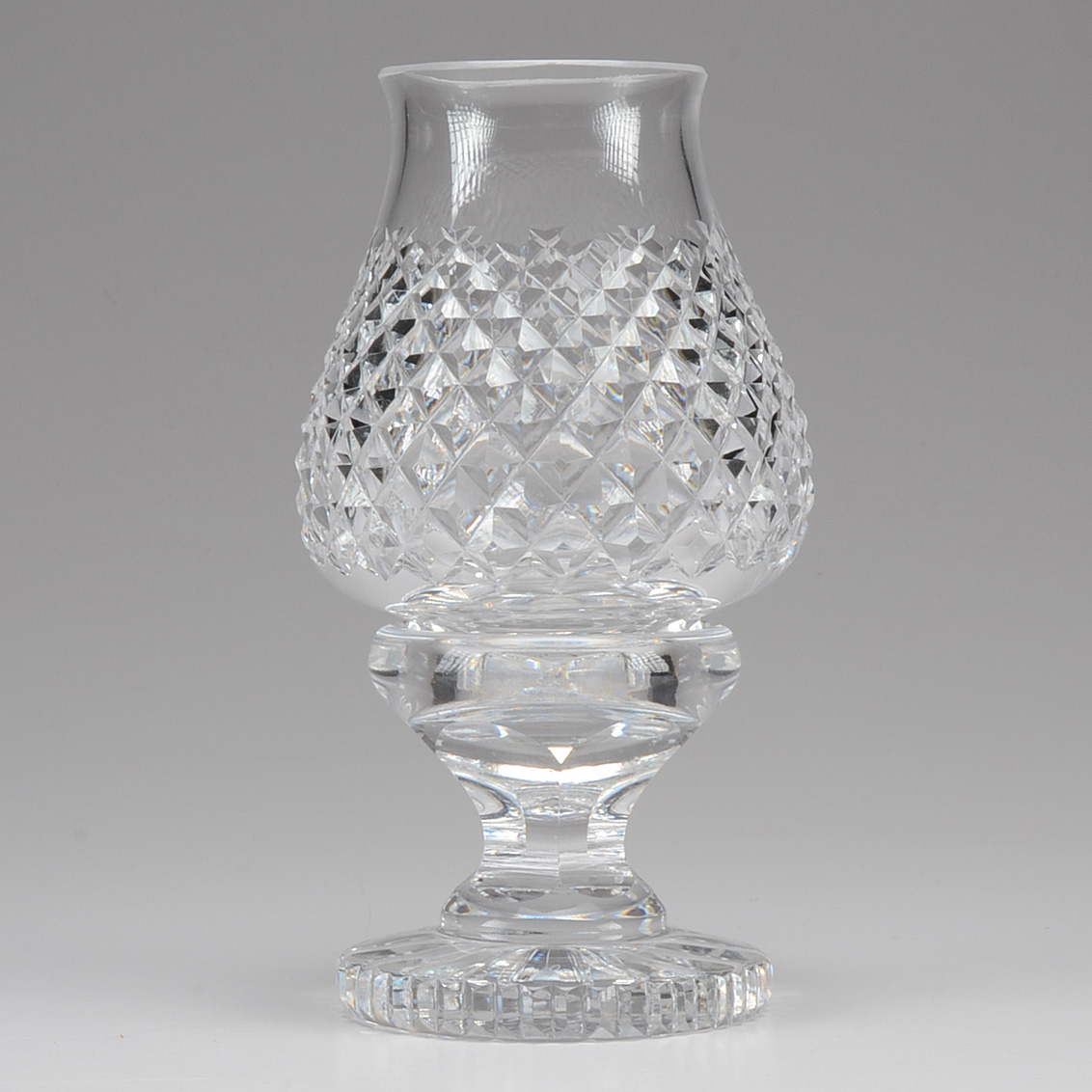 Waterford Crystal Hurricane Lamp and Globe "Alana" Pattern EBTH