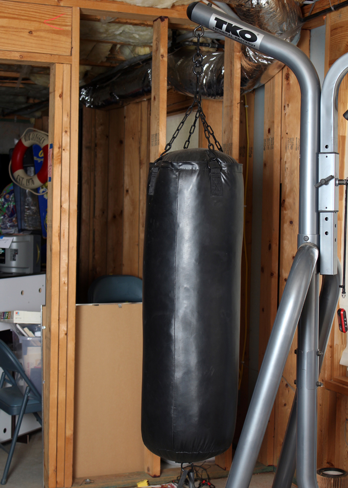 TKO Boxing Heavy Bag Stand, with Adjustable Speedbag Platform, and