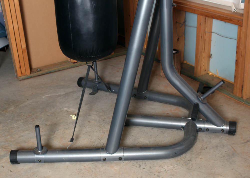 TKO Boxing Heavy Bag Stand, with Adjustable Speedbag Platform, and